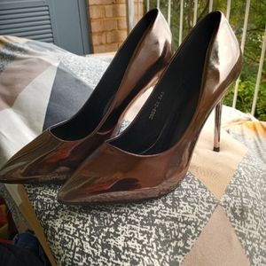 Chrome(silver) heels